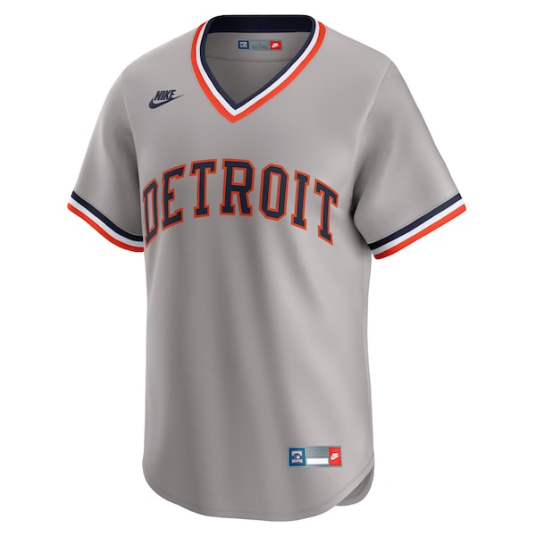 Detroit Tigers Nike Cooperstown Collection Limited Jersey - Gray