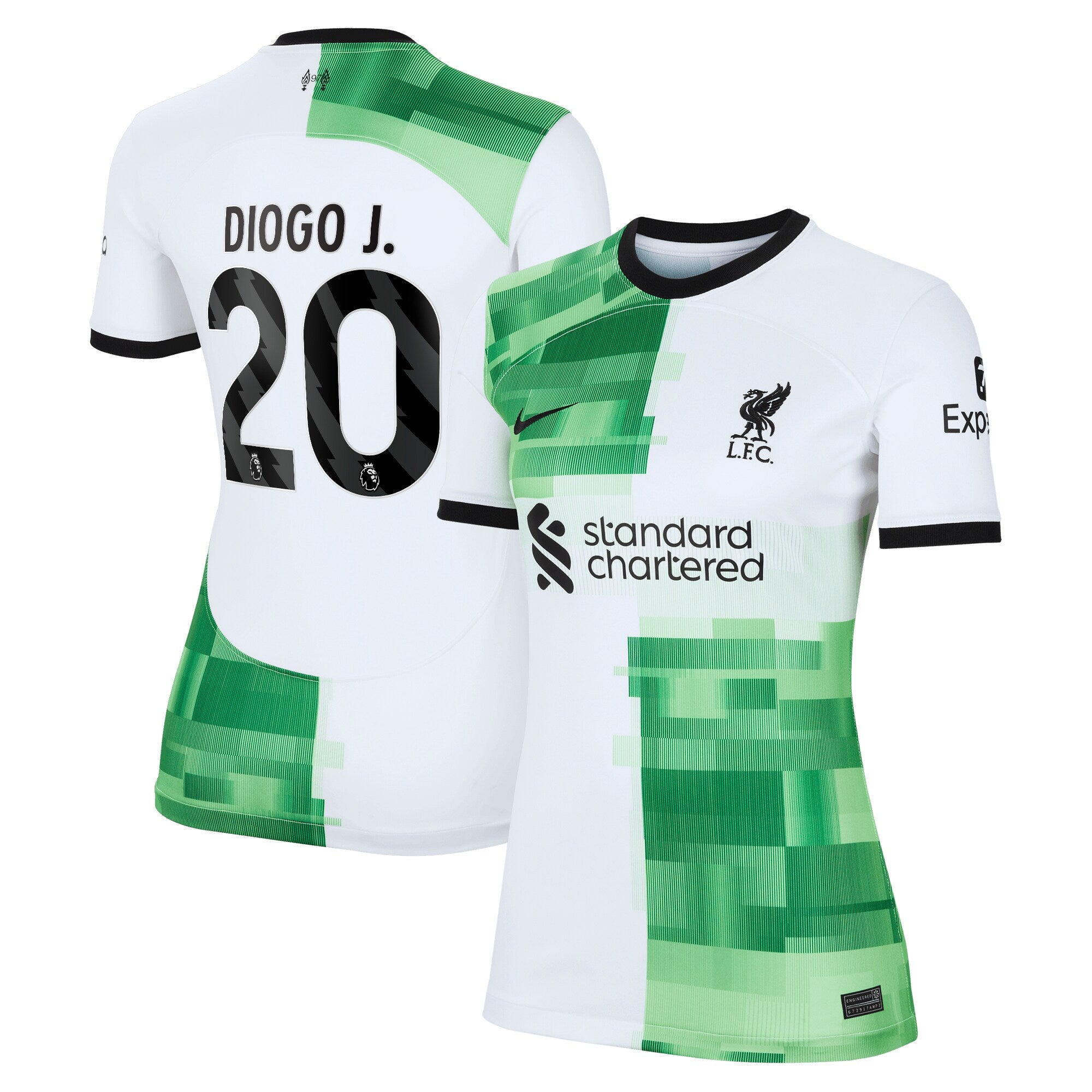 Diogo Jota Liverpool Nike Women's 2023/24 Home Replica Player Jersey - Red/White