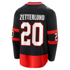 Fabian Zetterlund Ottawa Senators  Home Breakaway Jersey - Black