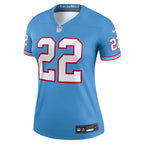 Derrick Henry Tennessee Titans Nike Women's Oilers Throwback Legend Jersey - Light Blue/Navy