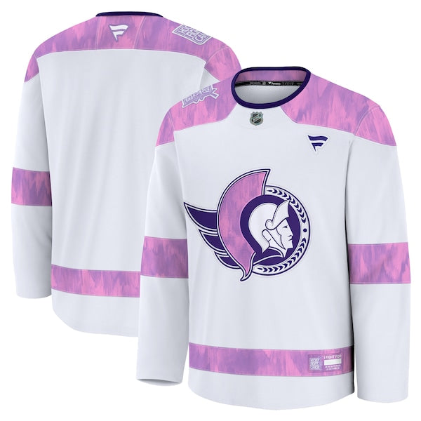 Ottawa Senators  2024 Hockey Fights Cancer Practice Jersey - White