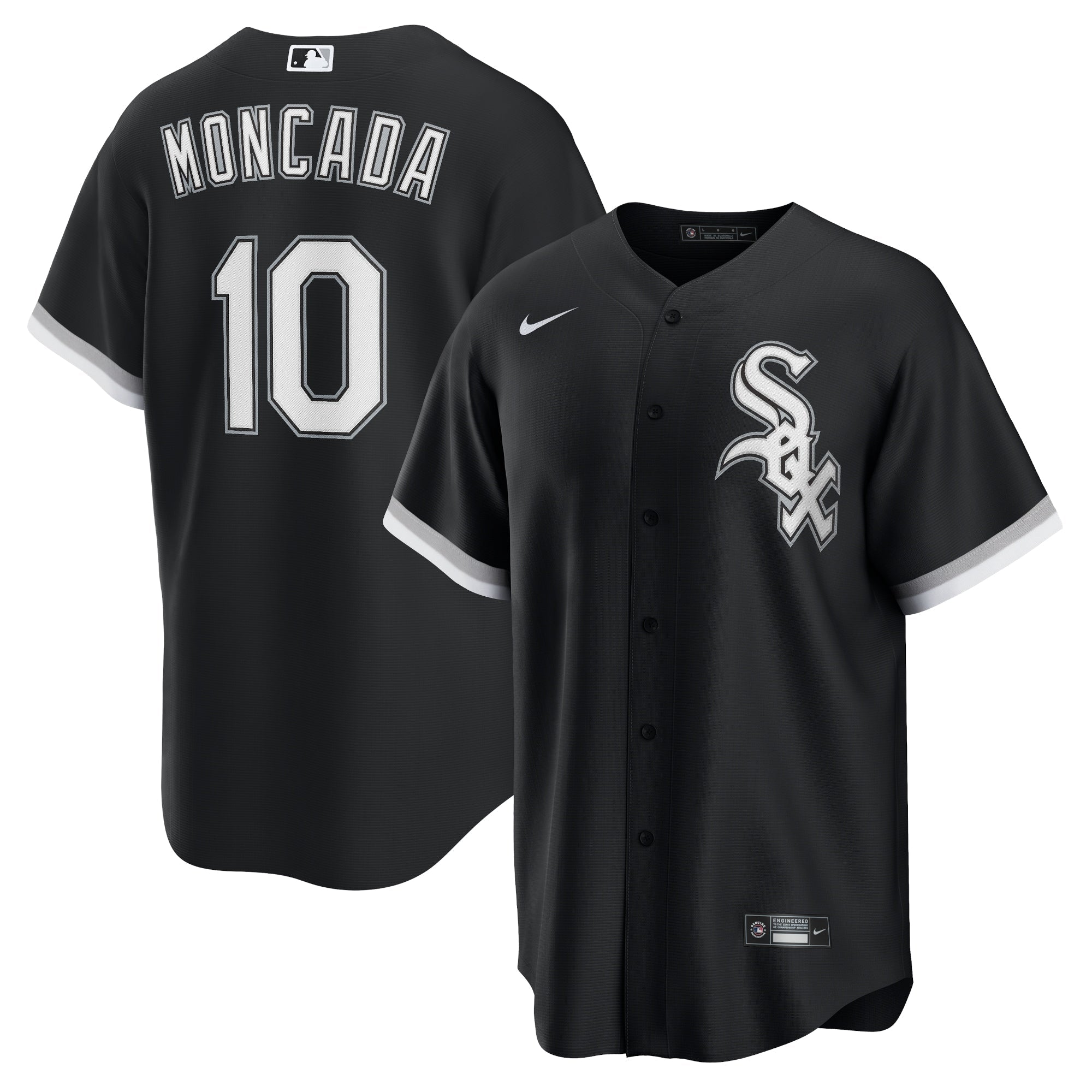 Yoan Moncada Chicago White Sox Nike Alternate Replica Player Name Jersey - Black/White