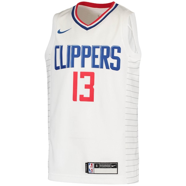 Paul George LA Clippers Nike Youth 2020/21 Swingman Jersey - Association Edition - White
