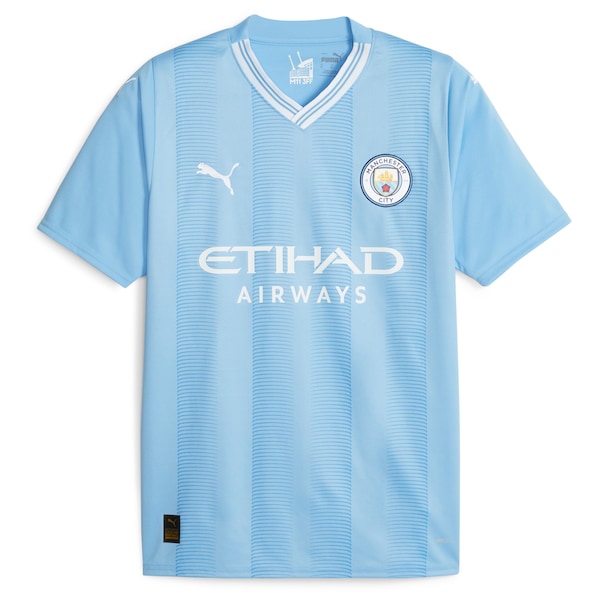 Kevin De Bruyne Manchester City Puma 2023/24 Home Replica Player Jersey - Sky Blue