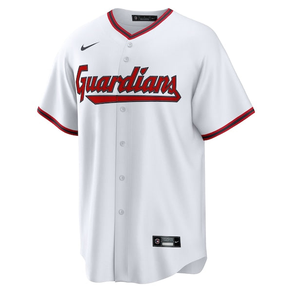 Cleveland Guardians Nike Home Custom Replica Jersey - White/Red