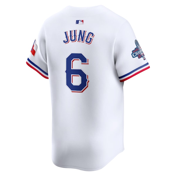 Josh Jung Texas Rangers Nike Home 2023 World Series Champions Limited Jersey - White