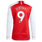 Gabriel Jesus Arsenal adidas 2023/24 Home Replica Player Long Sleeve Jersey - Red
