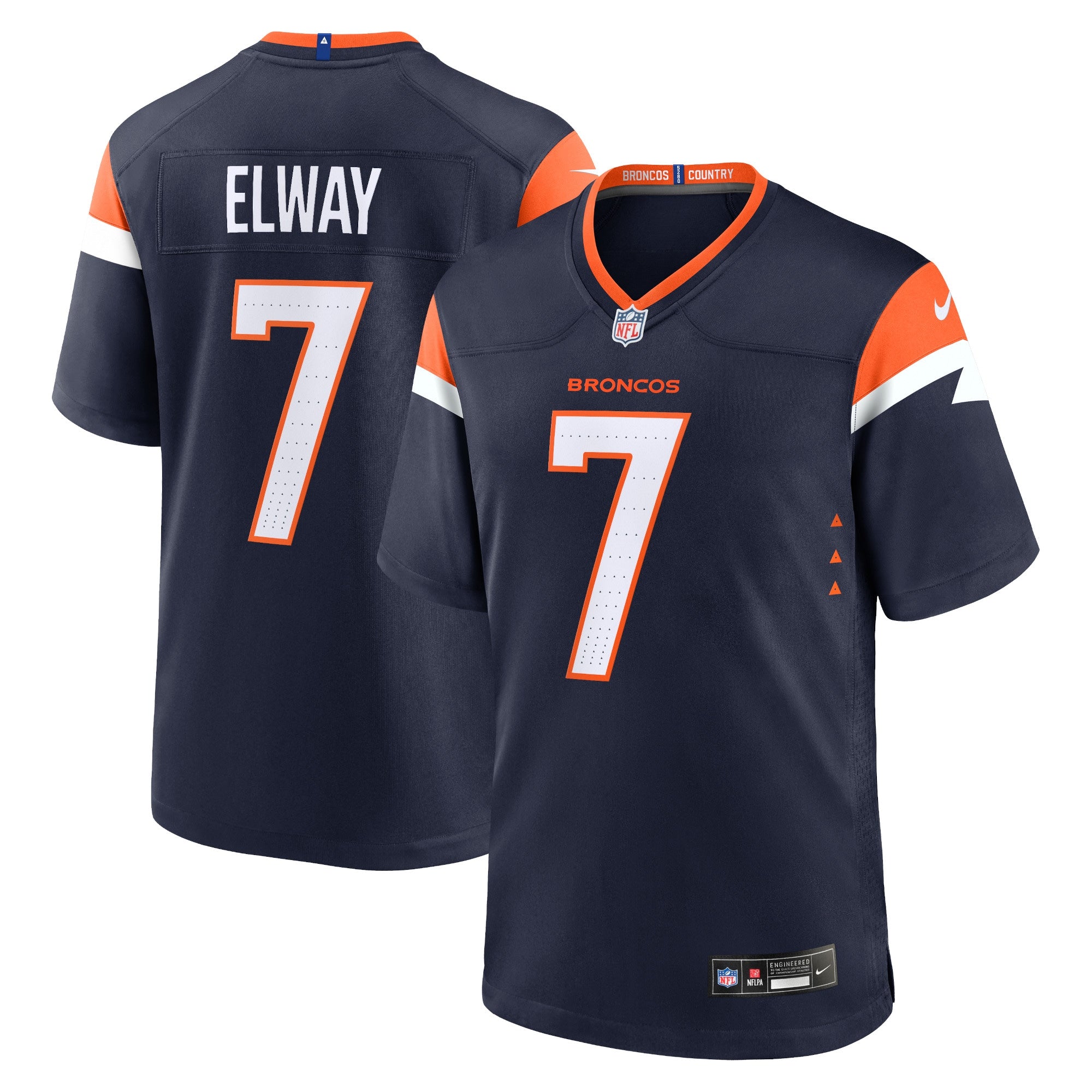 John Elway Denver Broncos Nike Retired Player Game Jersey - Orange/Navy