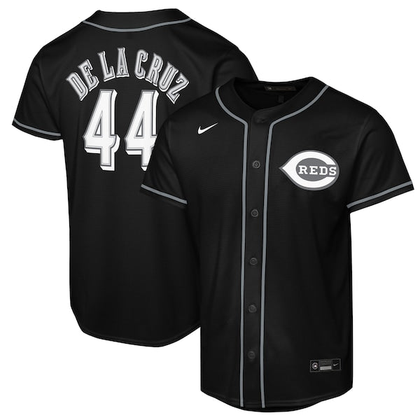 Elly De La Cruz Cincinnati Reds Nike  Youth Lights Out Replica Player Jersey - Black
