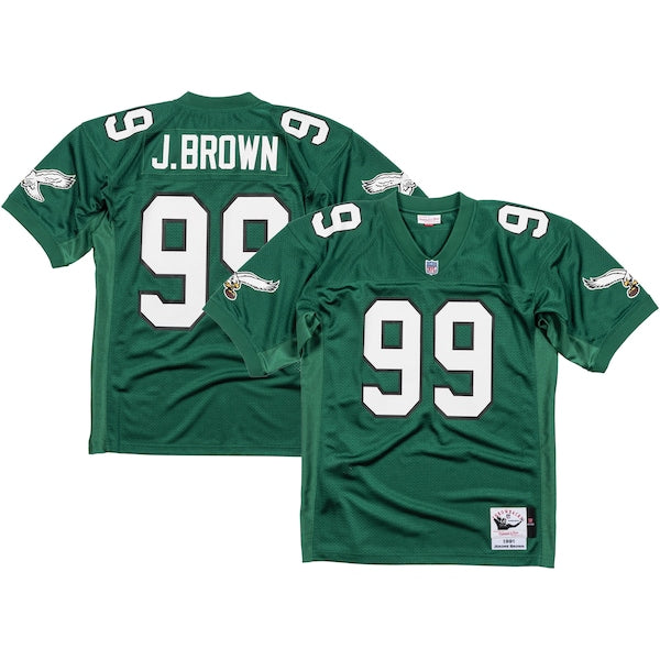 Jerome Brown Philadelphia Eagles  1991 Authentic Jersey - Kelly Green