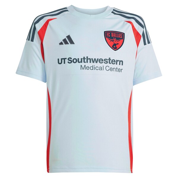 Logan Farrington FC Dallas adidas Youth 2025 The Inferno Kit Replica Player Jersey - Light Blue