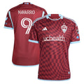 Rafael Navarro Colorado Rapids adidas 2024 One Flag Kit Authentic Player Jersey - Burgundy