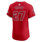 Mike Trout Los Angeles Angels Nike Alternate Elite Player Jersey - Red