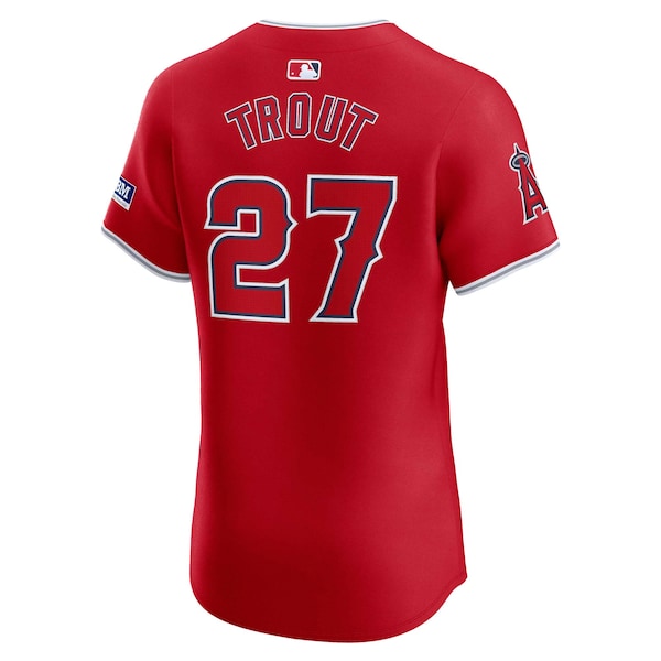 Mike Trout Los Angeles Angels Nike Alternate Elite Player Jersey - Red