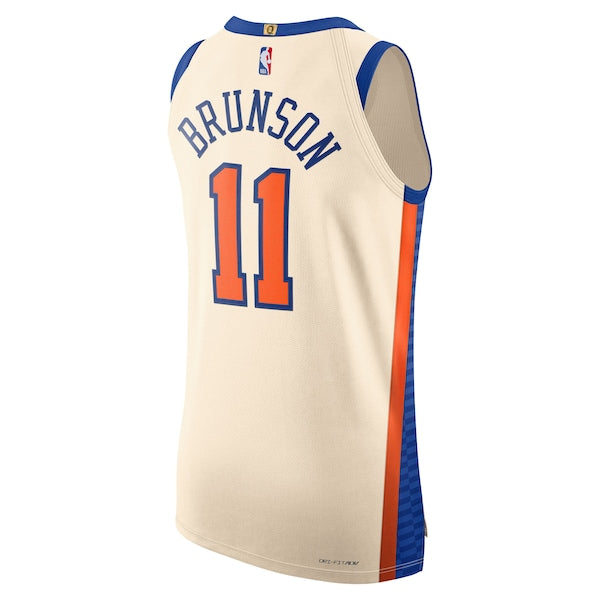 Jalen Brunson New York Knicks Nike Unisex 2025/26 Authentic Jersey - City Edition - Cream