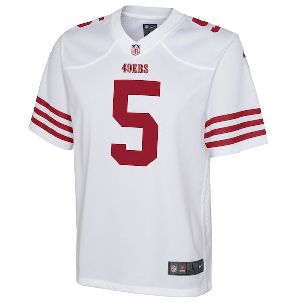 Trey Lance San Francisco 49ers Nike Youth Game Jersey - White/Scarlet