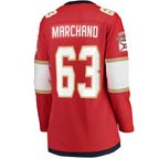 Brad Marchand Florida Panthers  Women's 2025 Stanley Cup Champions Breakaway Jersey - Red