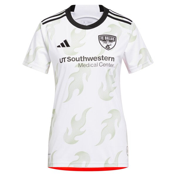 FC Dallas adidas Women's 2024 Burn Baby Burn Replica Jersey - White