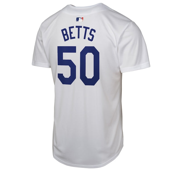 Mookie Betts Los Angeles Dodgers Nike Youth 2024 World Series Game Jersey - White