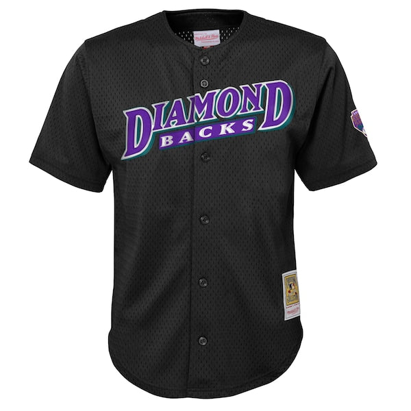 Randy Johnson Arizona Diamondbacks Youth Cooperstown Collection Mesh Batting Practice Jersey - Black