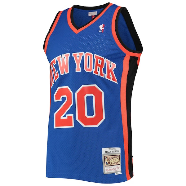 Allan Houston New York Knicks Hardwood Classics Swingman Jersey - Blue