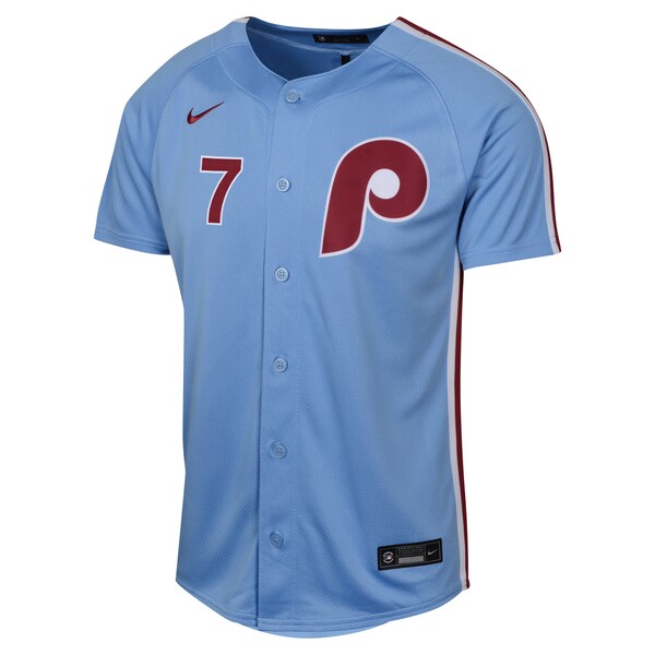 Trea Turner Philadelphia Phillies Nike Youth Alternate Limited Player Jersey - Light Blue/White