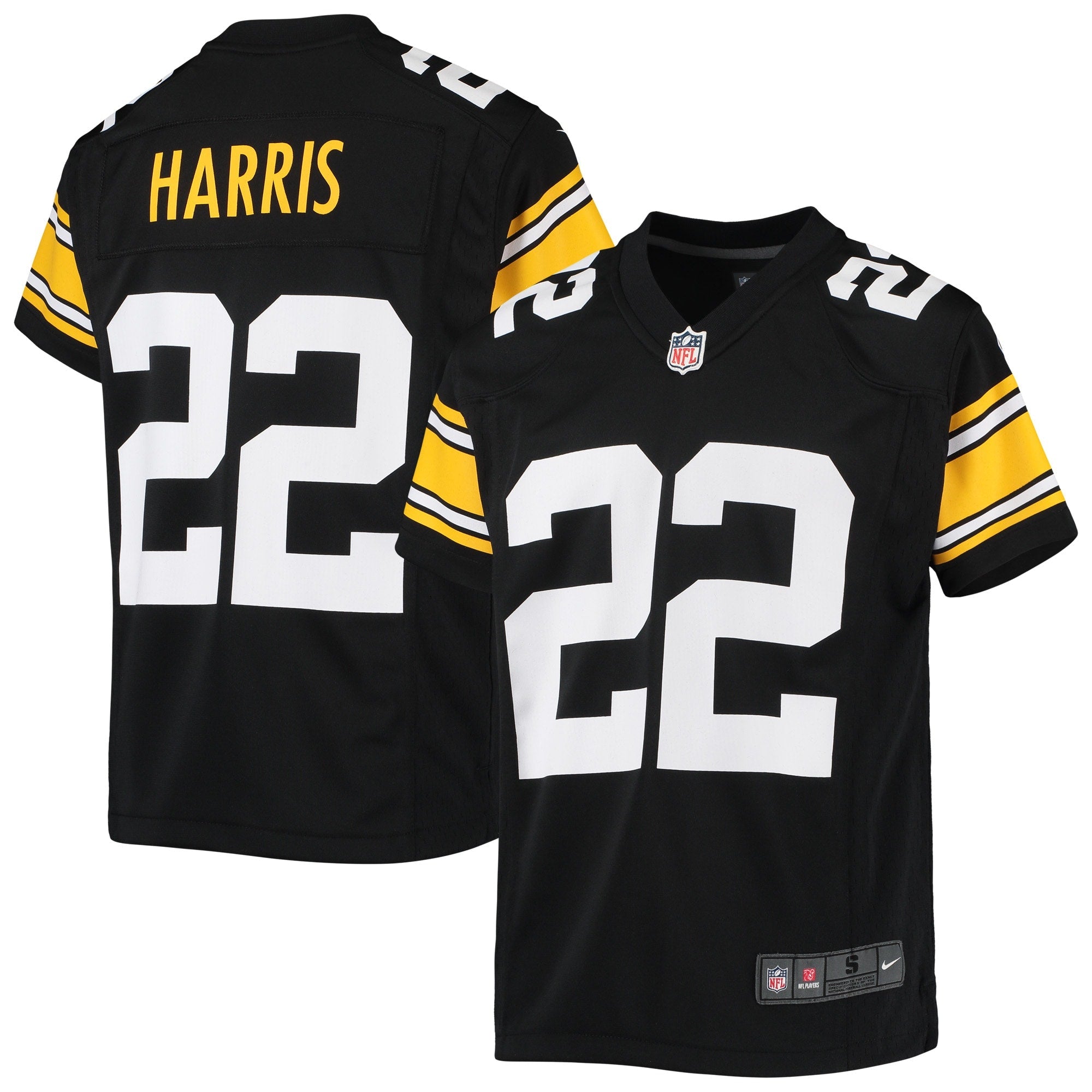 Najee Harris Pittsburgh Steelers Nike Youth Game Jersey - White/Black