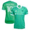 Pedro de la Vega Seattle Sounders FC adidas 2024 The Anniversary Kit Authentic Player Jersey – Green