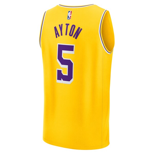 Deandre Ayton Los Angeles Lakers  Fast Break Replica Player Jersey - Icon Edition - Gold