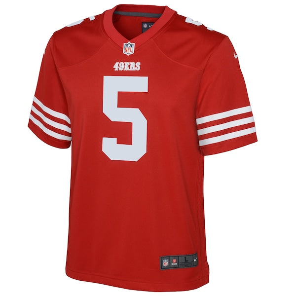Trey Lance San Francisco 49ers Nike Youth Game Jersey - Scarlet/White