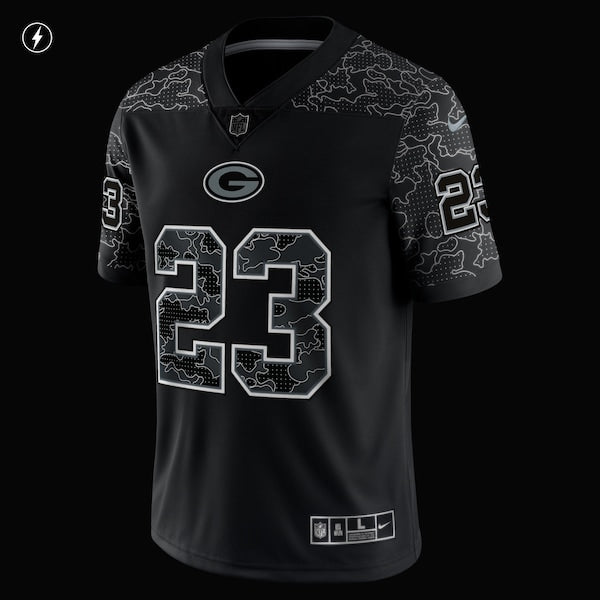 Jaire Alexander Green Bay Packers Nike RFLCTV Limited Jersey - Black