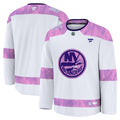 New York Islanders  2024 Hockey Fights Cancer Practice Jersey - White