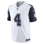 Dak Prescott Dallas Cowboys Nike Vapor F.U.S.E. Limited Jersey - White/Navy