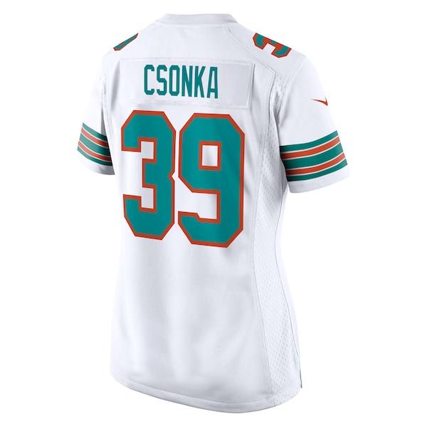 Larry Csonka Miami Dolphins Nike Retired Player Jersey - White/Aqua
