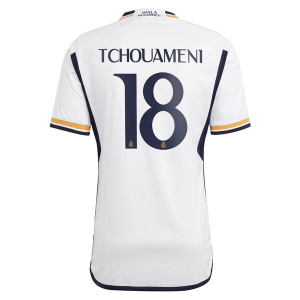Aurélien Tchouaméni Los Merengues adidas 2023/24 Home Replica Player Jersey - White/Navy