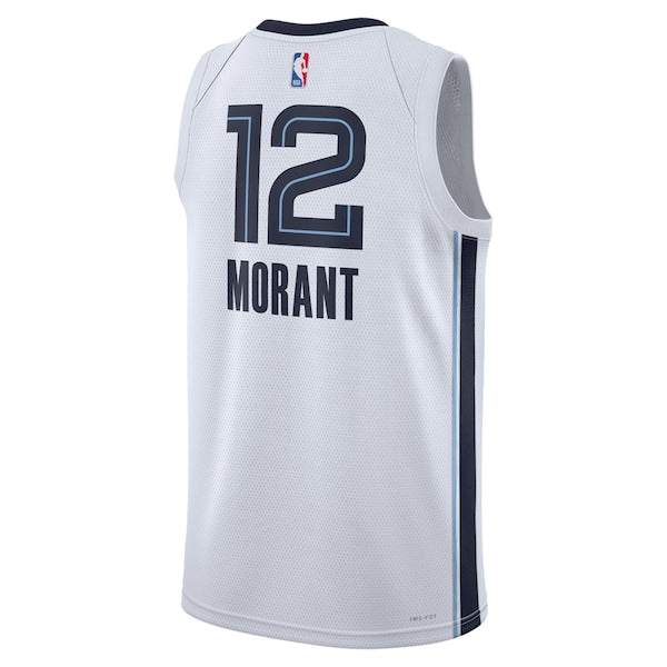 Ja Morant Memphis Grizzlies Nike Unisex Swingman Jersey - Association Edition - White/Navy