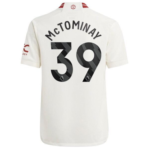 Scott McTominay Manchester United adidas Youth 2023/24 Third Replica Player Jersey - White