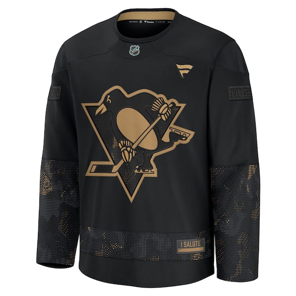 Pittsburgh Penguins  2024 Military Appreciation Practice Jersey - Black
