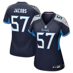 Curtis Jacobs Tennessee Titans Nike Women's Team Game Jersey -  Navy