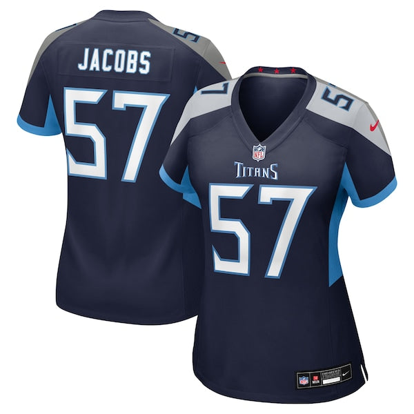 Curtis Jacobs Tennessee Titans Nike Women's Team Game Jersey -  Navy