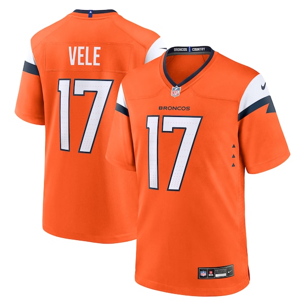 Devaughn Vele Denver Broncos Nike Team Game Jersey -  Orange