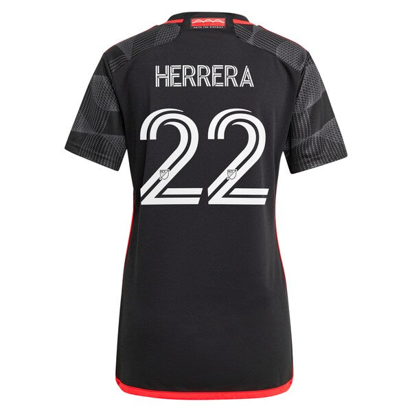 Aaron Herrera D.C. United adidas Women's 2024 The Icon Kit Replica Player Jersey - Black