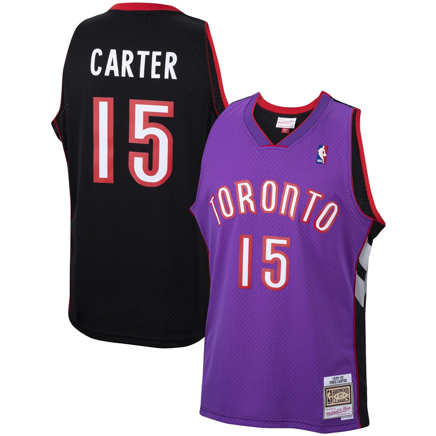 Vince Carter Toronto Raptors 1998/99 Hardwood Classics Swingman Jersey - White/Purple