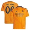 Los Merengues adidas Youth 2024/25 Away Replica Custom Jersey - Orange