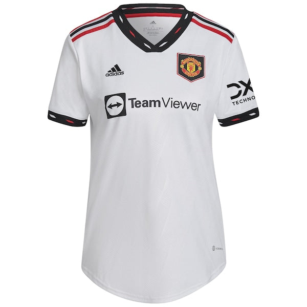 Aaron Wan-Bissaka Manchester United adidas Women's 2022/23 Away Replica Player Jersey - White
