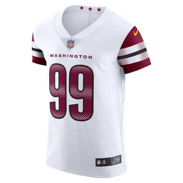 Chase Young Washington Commanders Nike Vapor Elite Jersey - White/Black/Burgundy