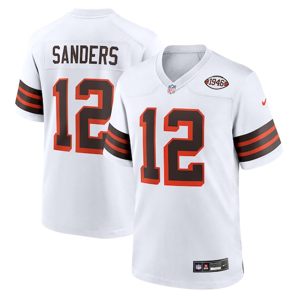 Shedeur Sanders Cleveland Browns Nike 2025 NFL Draft 2nd Alternate Game Jersey - White