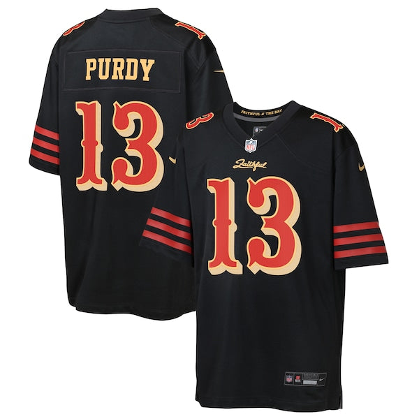 Brock Purdy San Francisco 49ers Nike Youth 2025 Rivalries Collection Game Jersey - Black