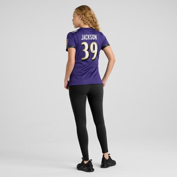 Eddie Jackson Baltimore Ravens Nike Women's  Game Jersey -  Purple