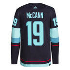 Jared McCann Seattle Kraken adidas Home Authentic Primegreen Player Jersey - Deep Sea Blue/White